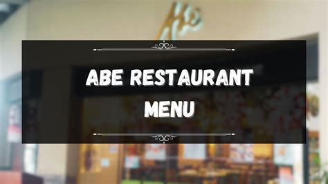 solaire theater restaurant menu|Abe Restaurant Menu .
